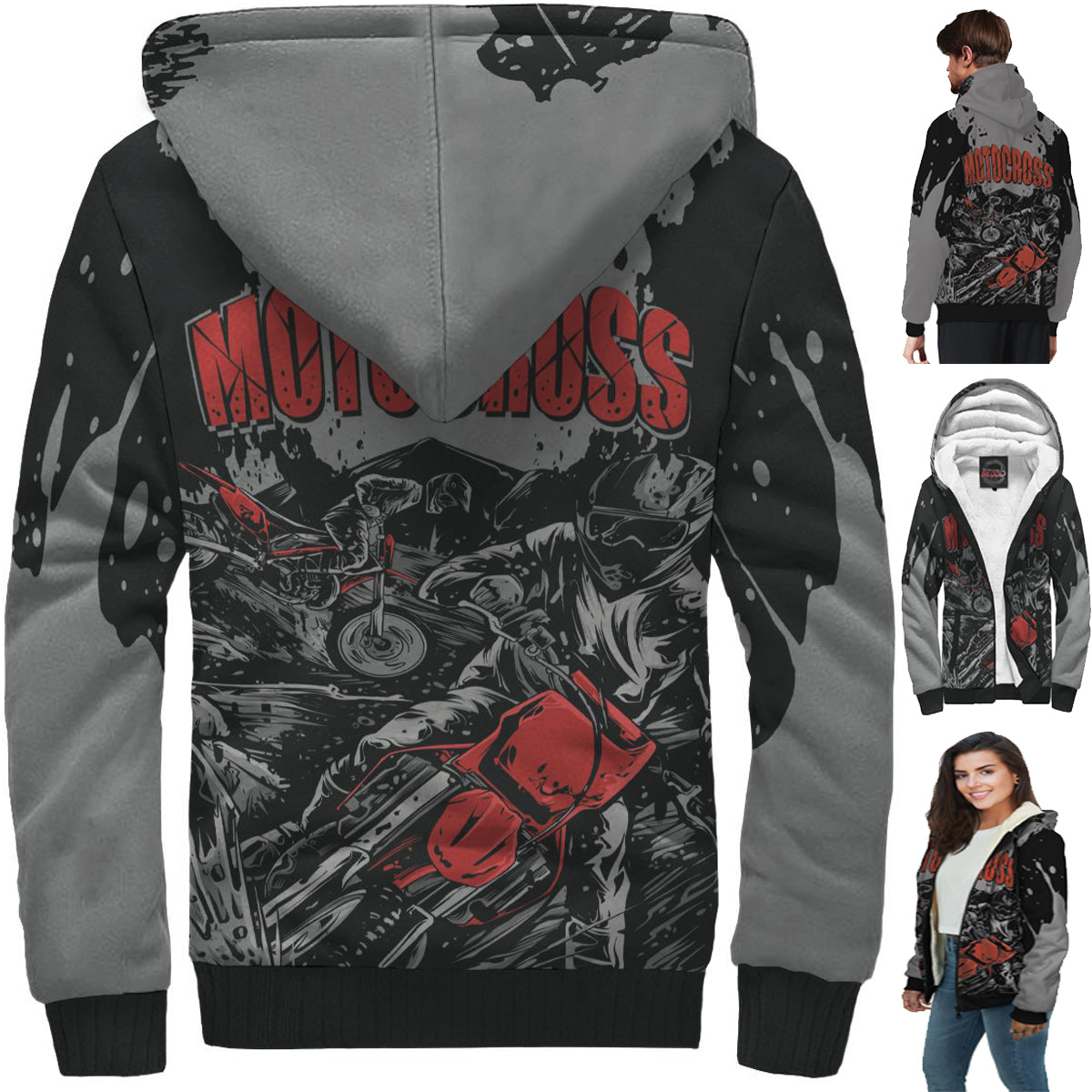 Custom Motocross Sherpa Jacket Muddy