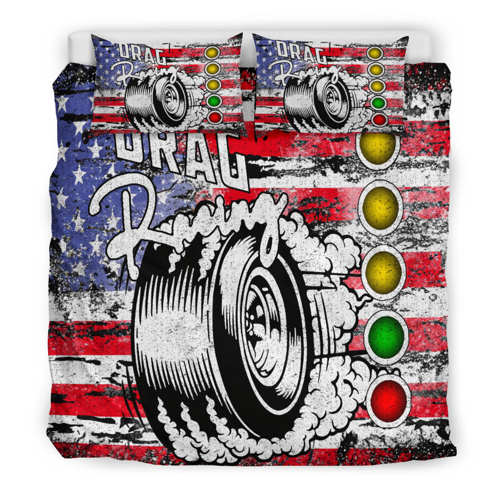 USA Drag Racing Bedding Set