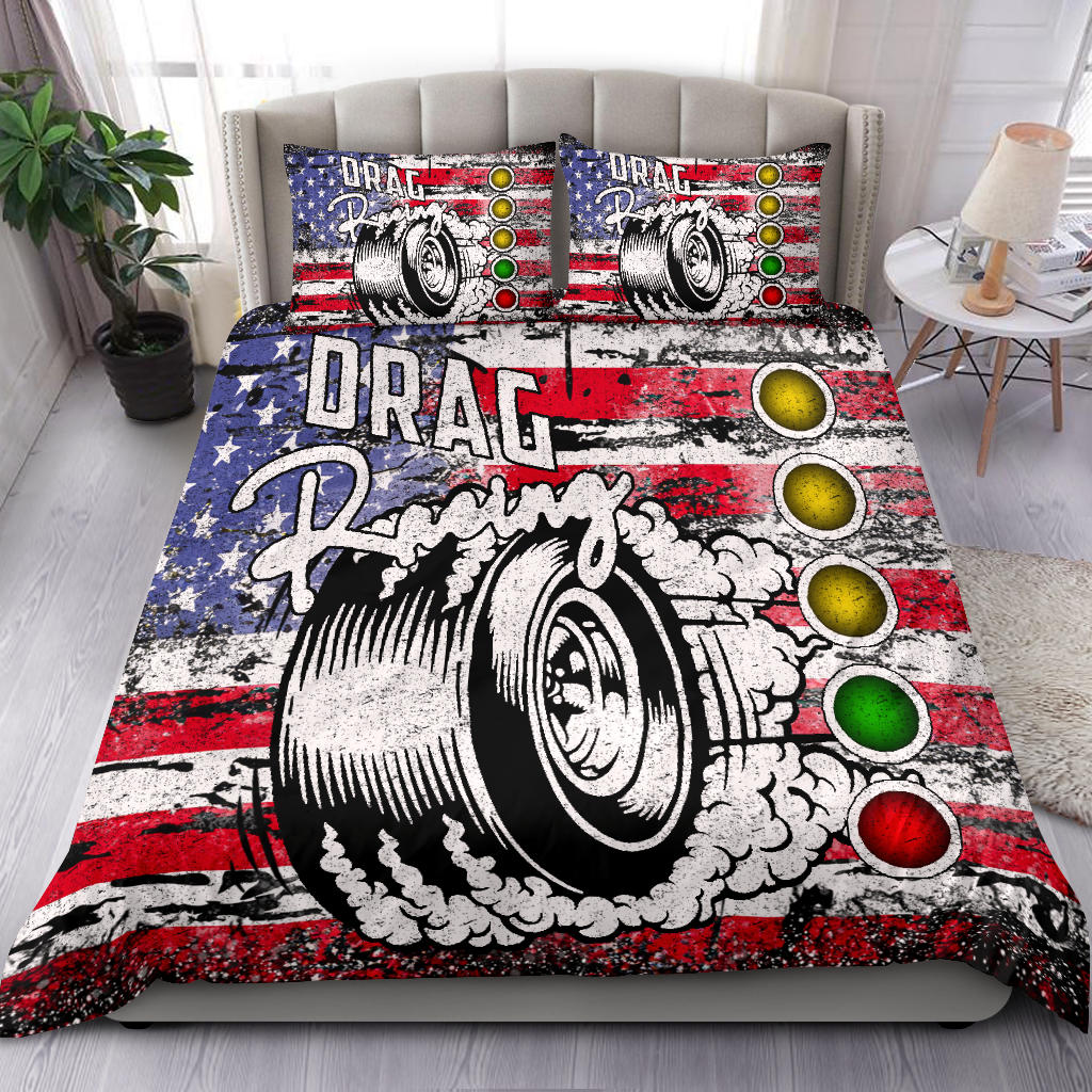 USA Drag Racing Bedding Set