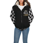 Custom Car Photo Racing Checkered Sherpa Jacket