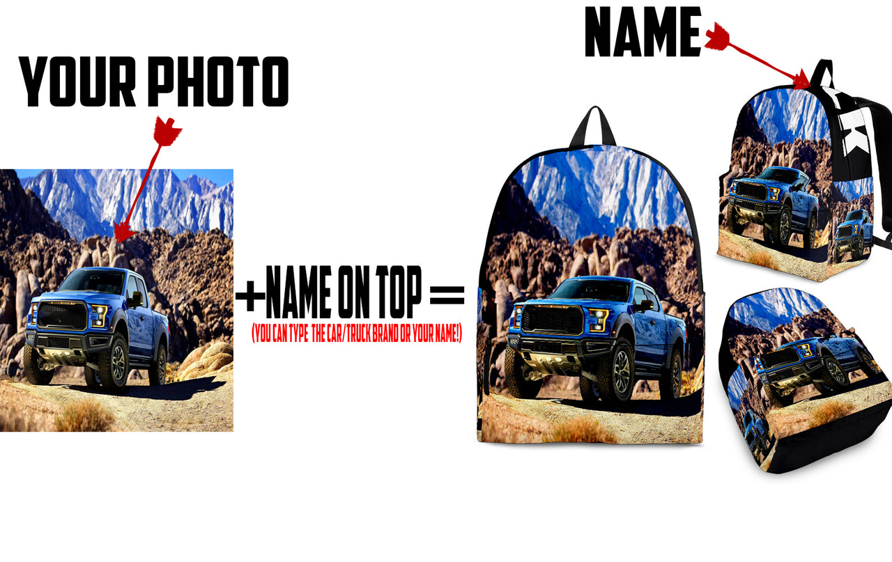 Custom Backpack With Any Car Or Truck You Want!