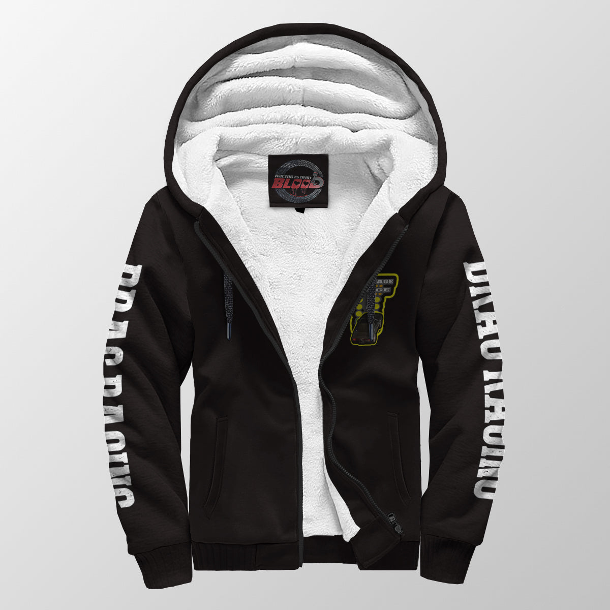 Custom Drag Racing Sherpa Jacket