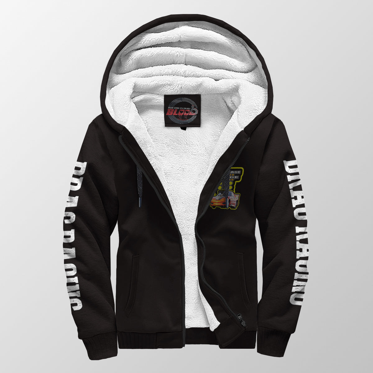 Custom Drag Racing Sherpa Jacket