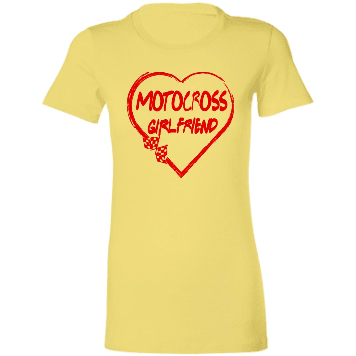Motocross Girlfriend Heart Ladies' Favorite T-Shirt