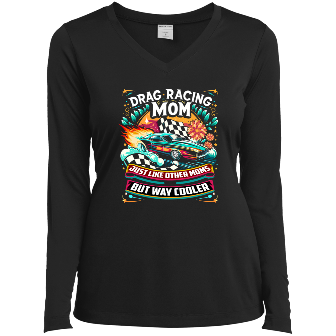 I'm A Drag Racing Mom Hated By Many Loved By Plenty Ladies 1/4 Zip Sweatshirt