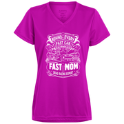 Behind Every Fast Car is a Fast Mom Drag Racing Expert V-Neck T-Shirts