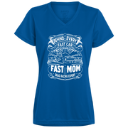 Behind Every Fast Car is a Fast Mom Drag Racing Expert V-Neck T-Shirts