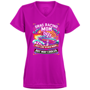 Drag Racing Mom Just Like Other Moms V-Neck t-Shirts