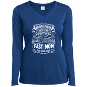 Behind Every Fast Car is a Fast Mom Drag Racing Expert Long Sleeve Shirts