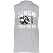 Drag Racing Dad Essential Dri-Power Sleeveless Muscle Tee