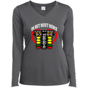 I'm Not Most Moms Drag Racing Ladies’ Long Sleeve Performance V-Neck Tee