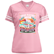 Drag Racing Mom Just Like Other Moms V-Neck t-Shirts