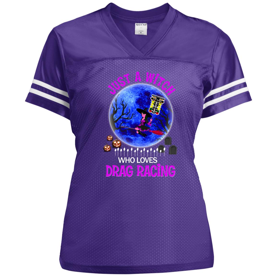 Just A Witch Who Loves Drag Racing Ladies' Replica Jersey