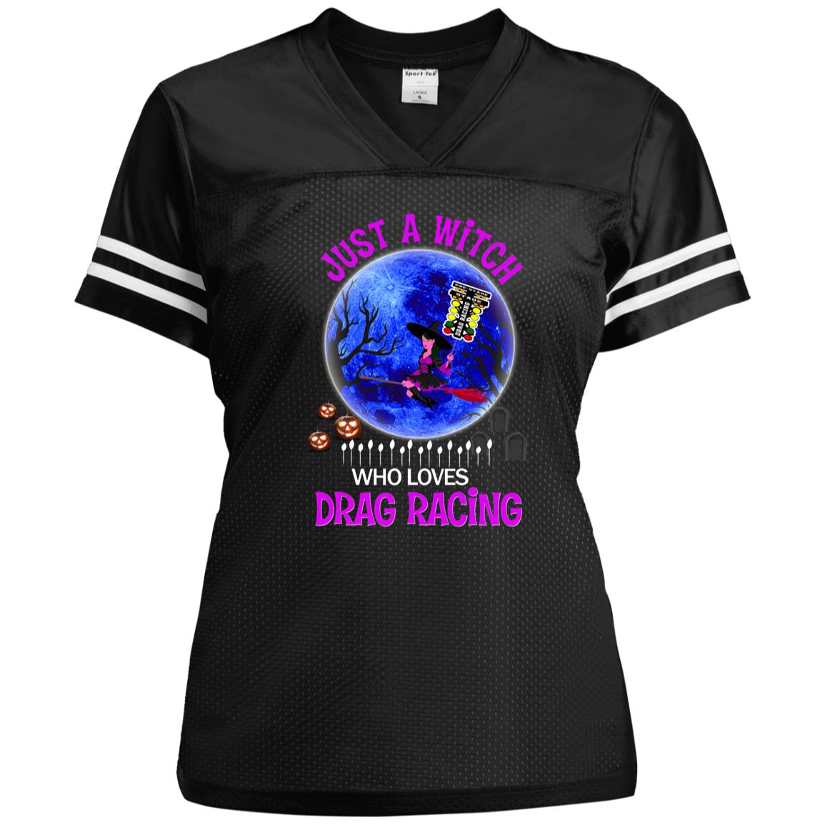 Just A Witch Who Loves Drag Racing Ladies' Replica Jersey