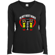 I'm Not Most Moms Drag Racing Ladies’ Long Sleeve Performance V-Neck Tee