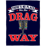 There's No Place Like The Dragway Arctic Fleece Blanket
