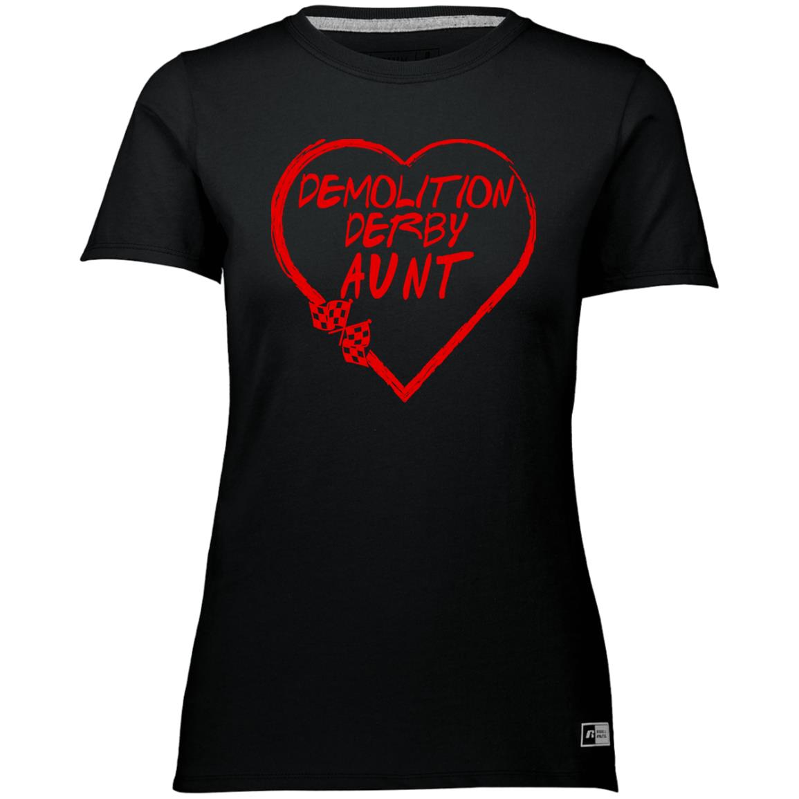 Demolition Derby Aunt Heart Ladies' Flowy Muscle Tank