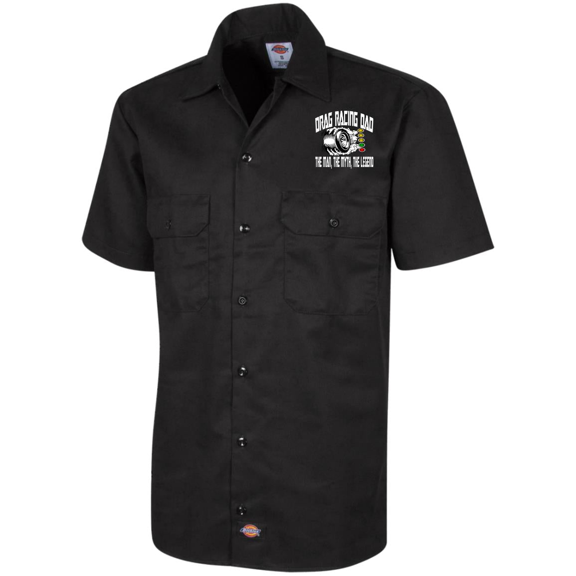 Drag Racing Dad Dickies Men's Short Sleeve Workshirt
