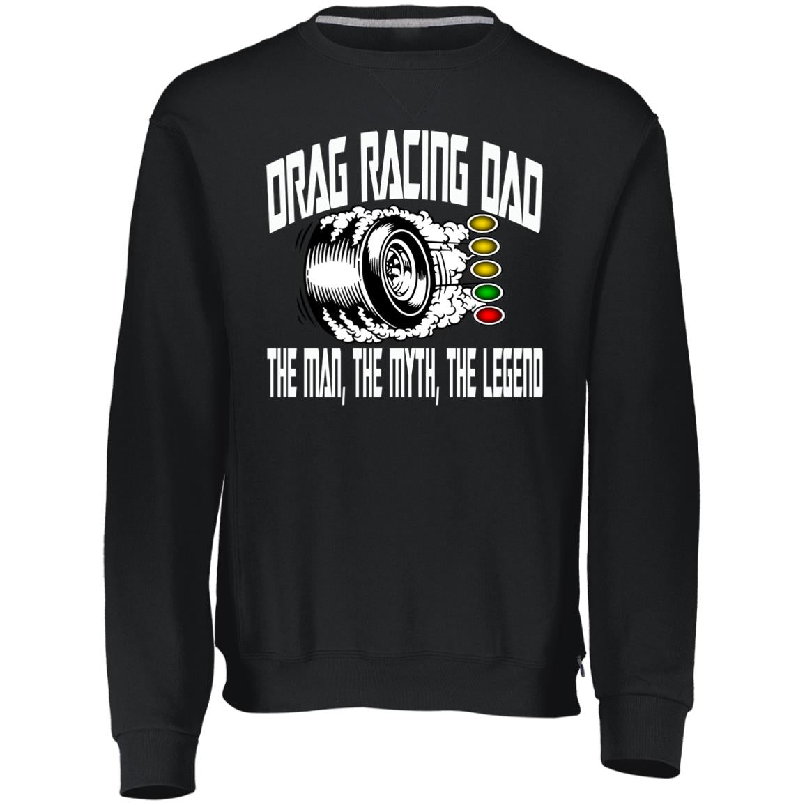 Drag Racing Dad Dri-Power Fleece Crewneck Sweatshirt