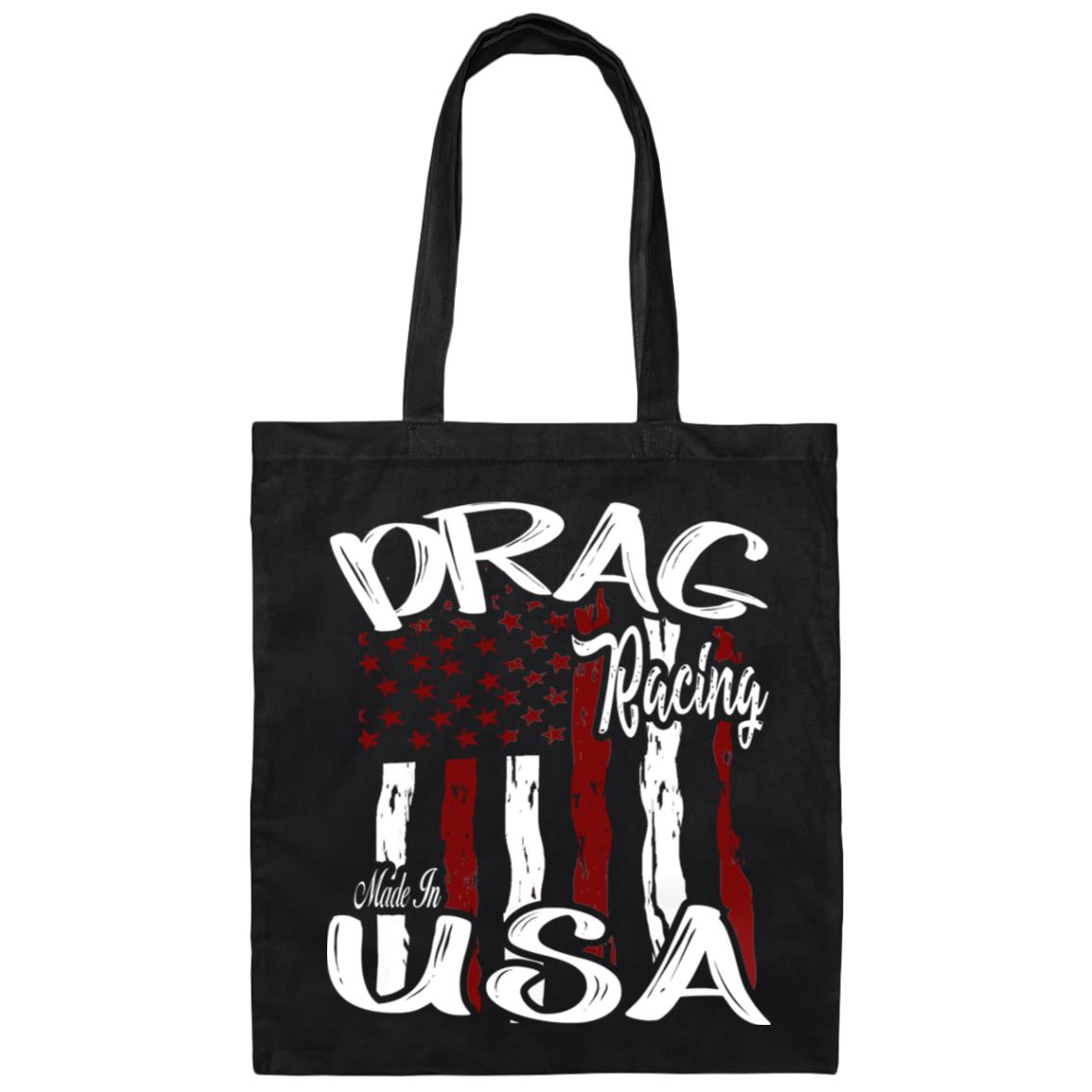 Drag Racing Made In USA Canvas Tote Bag