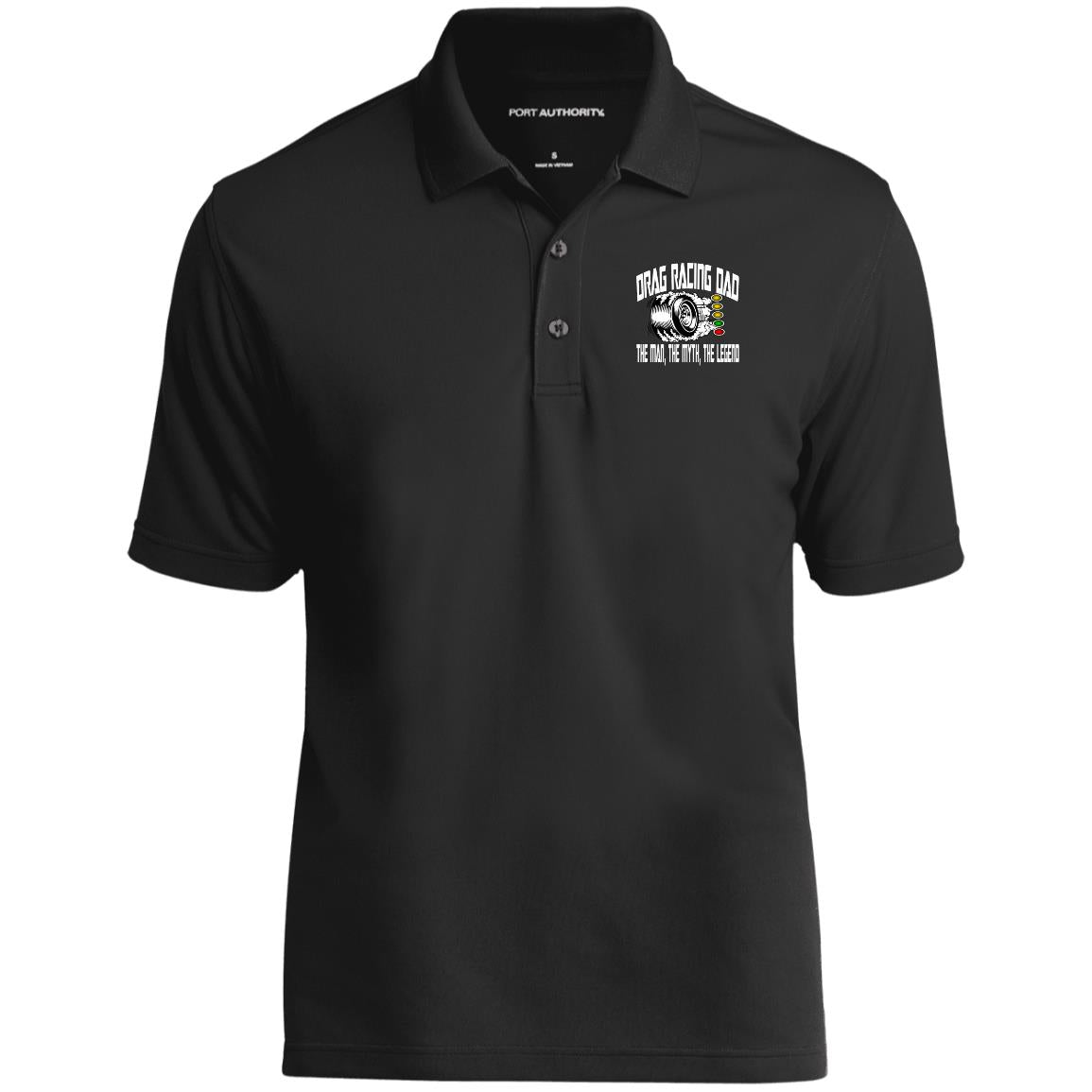 Drag Racing Dad Dry Zone UV Micro-Mesh Polo