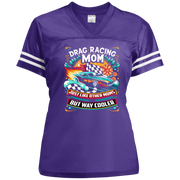 Drag Racing Mom Just Like Other Moms V-Neck t-Shirts