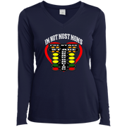 I'm Not Most Moms Drag Racing Ladies’ Long Sleeve Performance V-Neck Tee