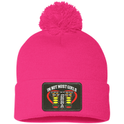 I'm Not Most Girls Drag Racing Pom Pom Knit Cap - Patch