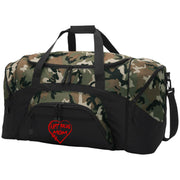 Kart Racing Mom Heart Colorblock Sport Duffel