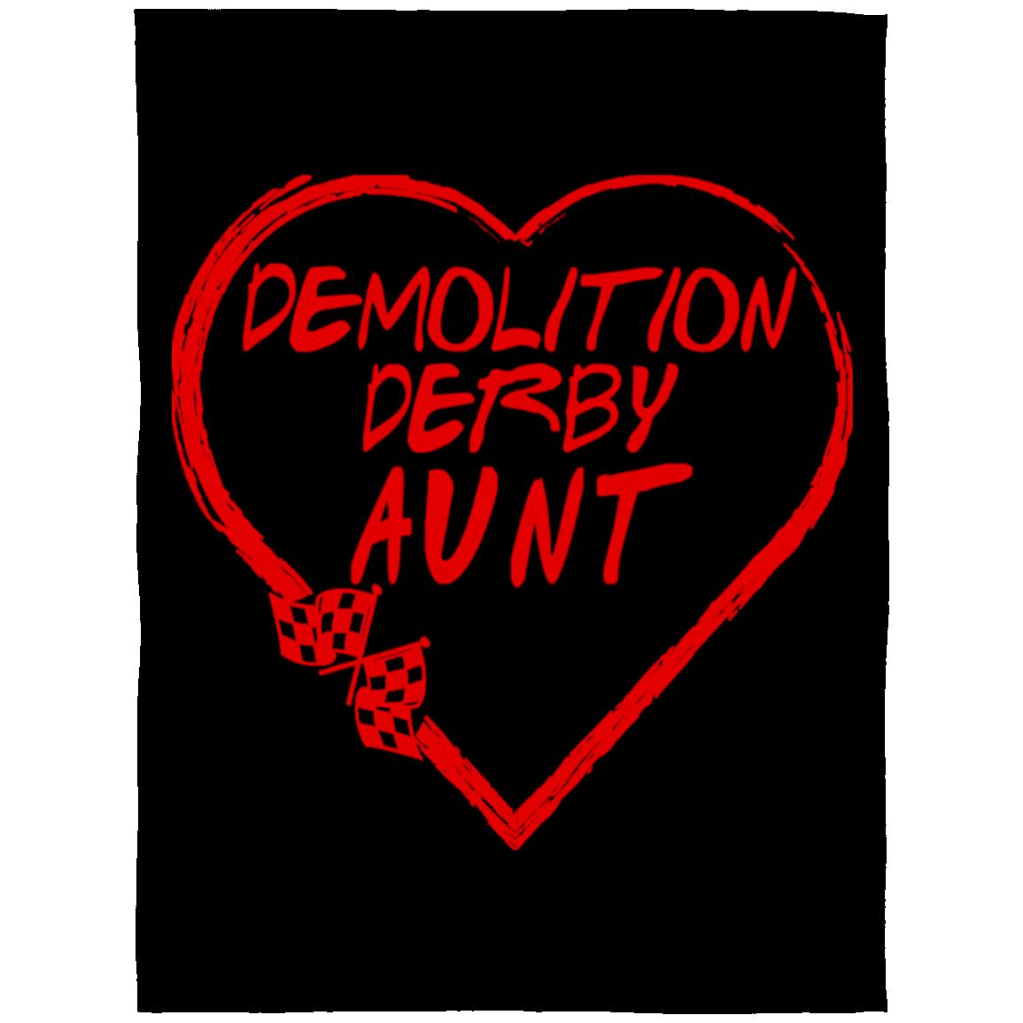 Demolition Derby Aunt Heart Arctic Fleece Blanket 60x80