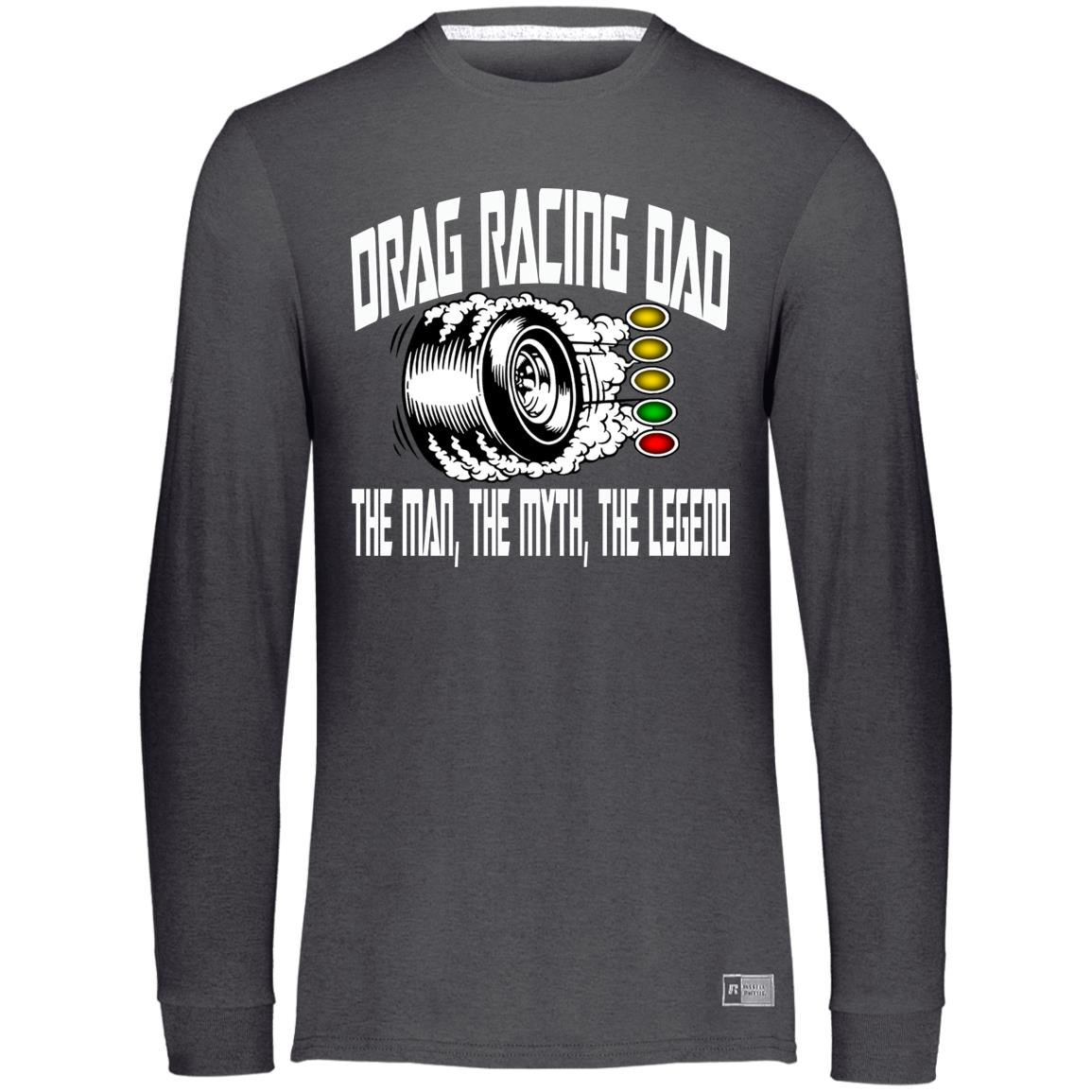 Drag Racing Dad Essential Dri-Power Long Sleeve Tee