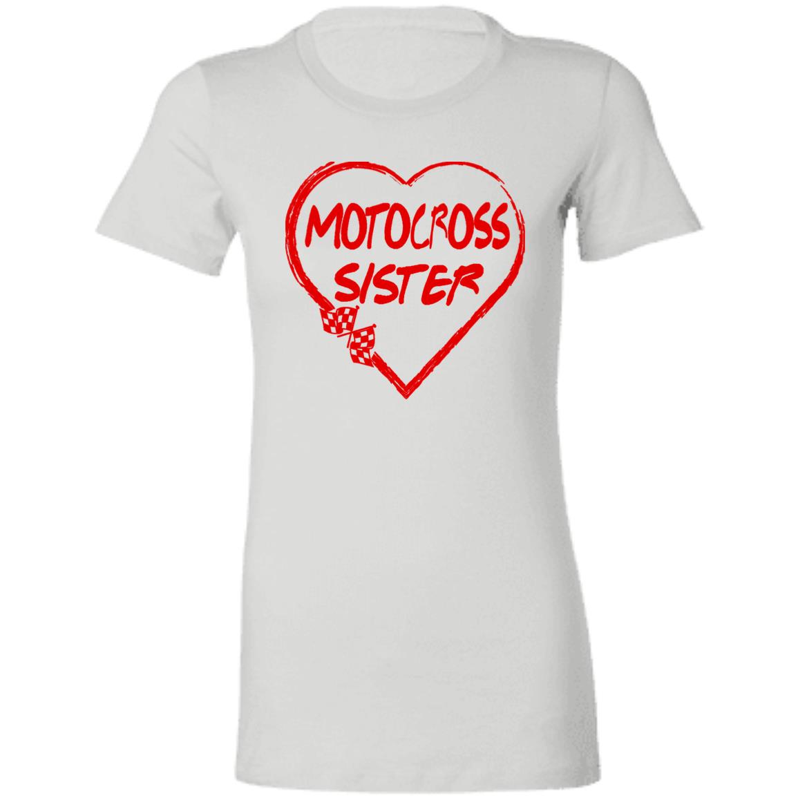 Motocross Sister Heart Ladies' Favorite T-Shirt