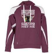 Whoever Said Drag Racing Is A Guy Thing Athletic Colorblock Fleece Hoodie