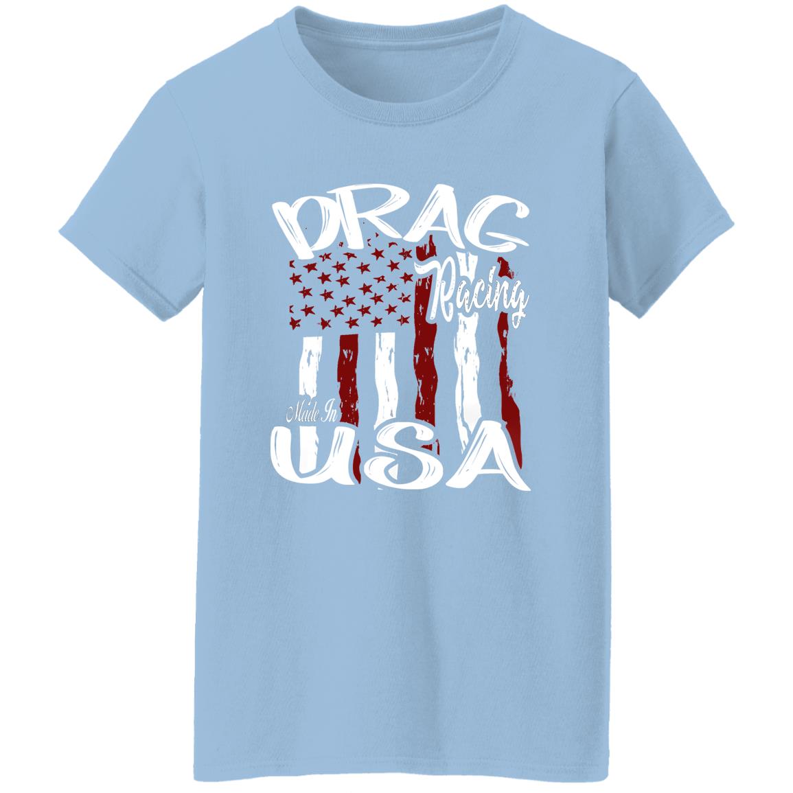 Drag Racing Made In USA Ladies' 5.3 oz. T-Shirt