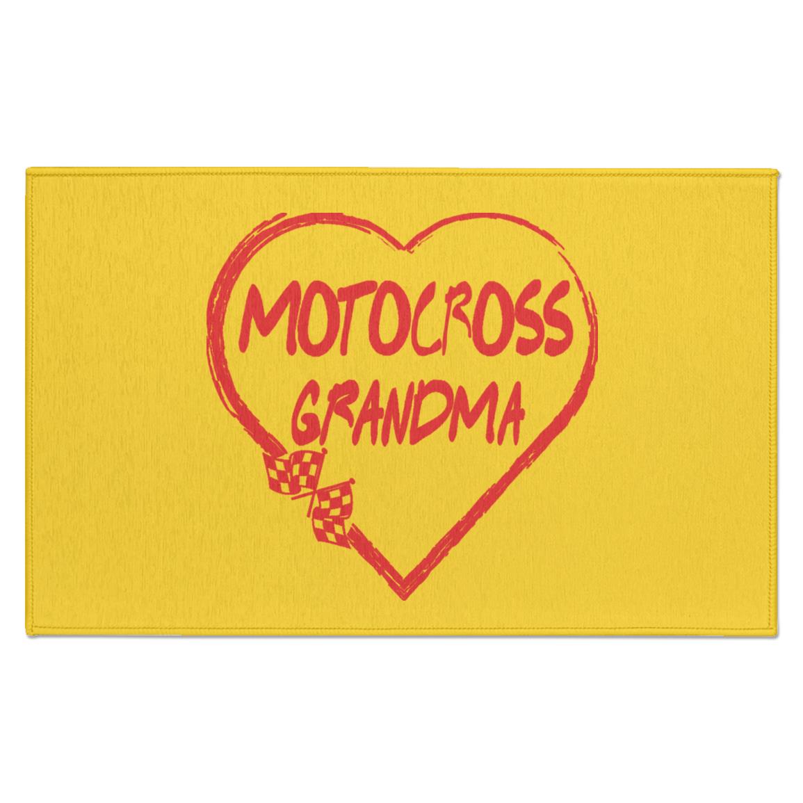 Motocross Grandma Heart Indoor Doormat