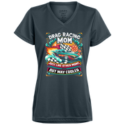 Drag Racing Mom Just Like Other Moms V-Neck t-Shirts