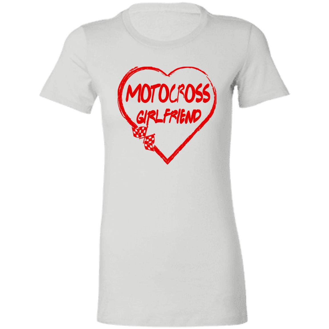 Motocross Girlfriend Heart Ladies' Favorite T-Shirt