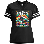 Drag Racing Mom Just Like Other Moms V-Neck t-Shirts
