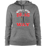 There's No Place Like The Dragway Ladies' Pullover Hooded Sweatshirt