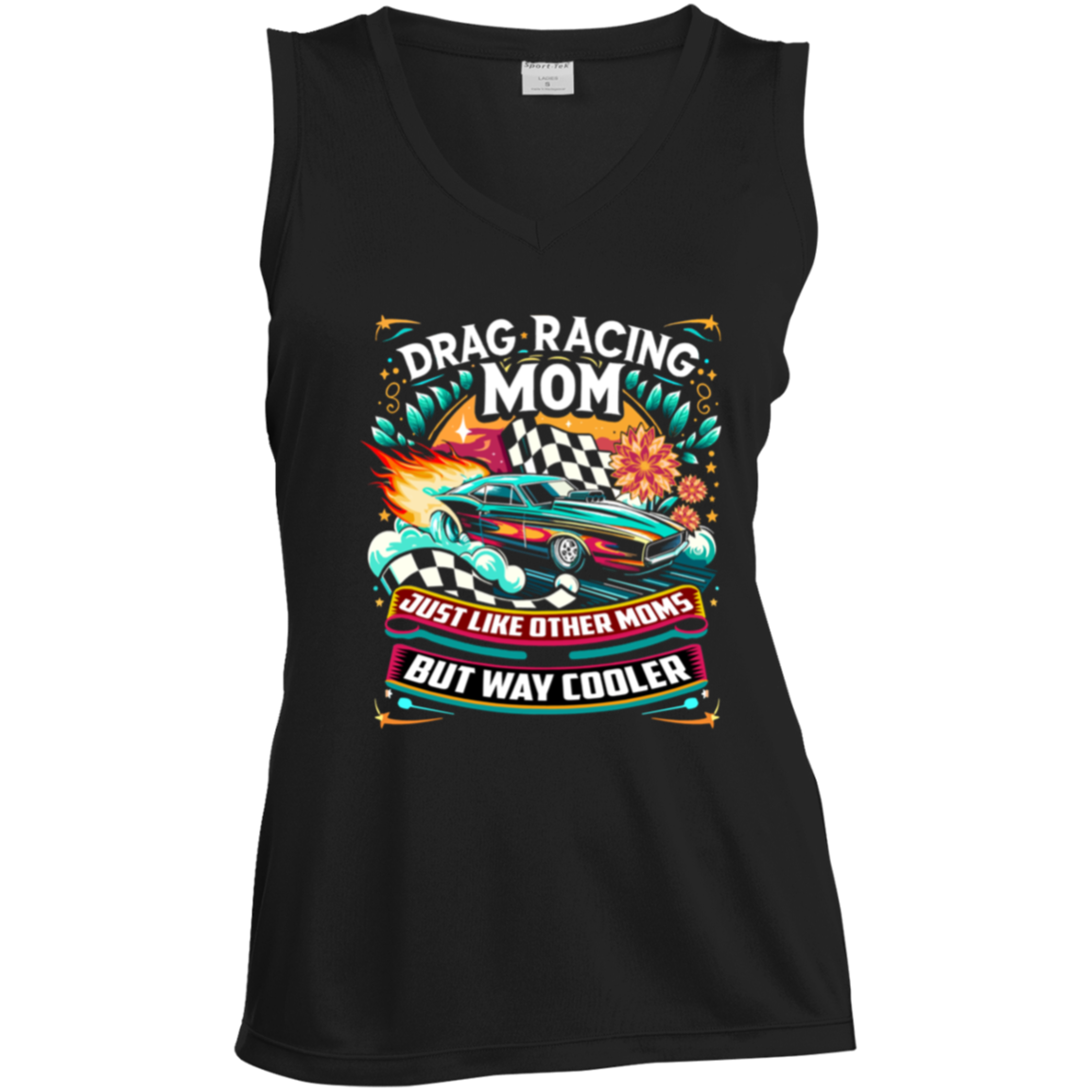 Drag Racing Mom Heart Women's Capris Yellow