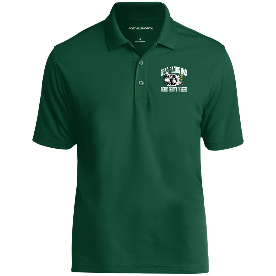 Drag Racing Dad Dry Zone UV Micro-Mesh Polo