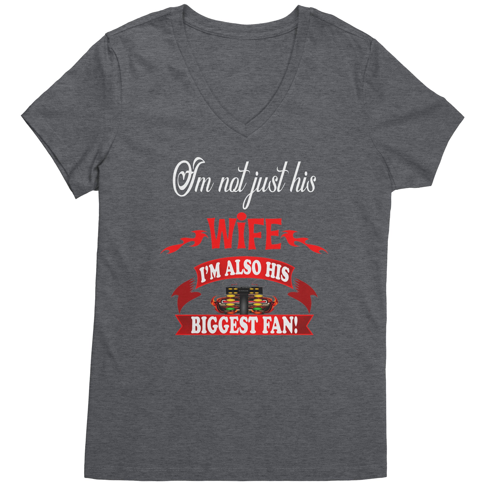 Behind every dirt bike racer is his wife screaming from the stands t-shirts main image 0