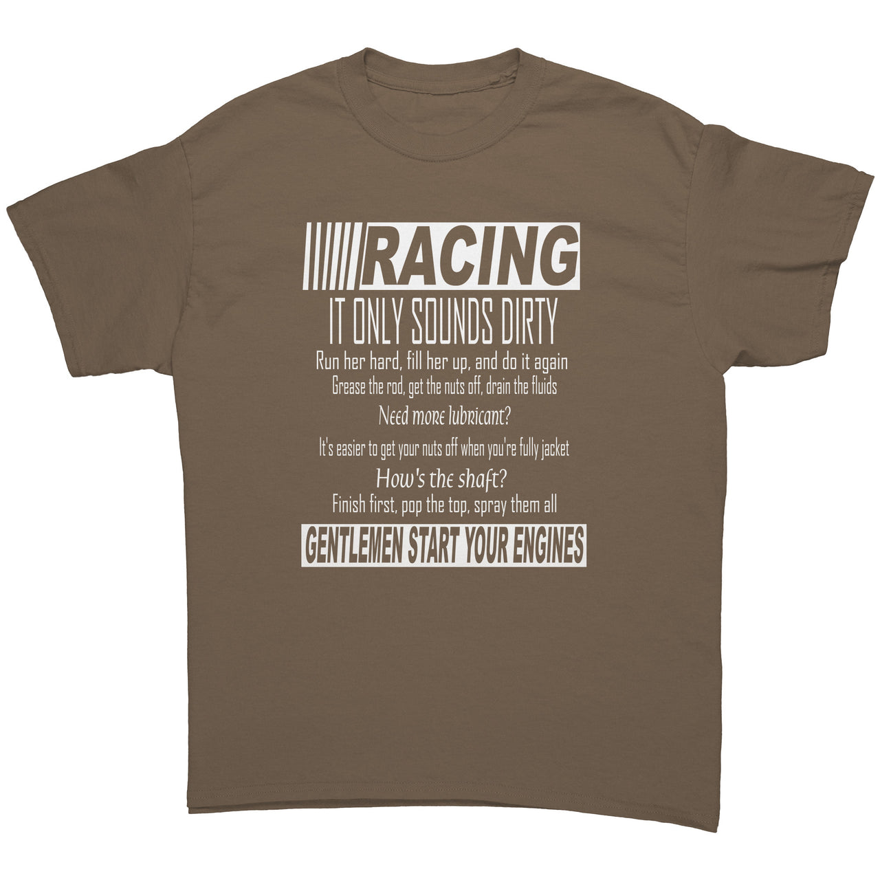 Racing It only sounds dirty Men's T-Shirts