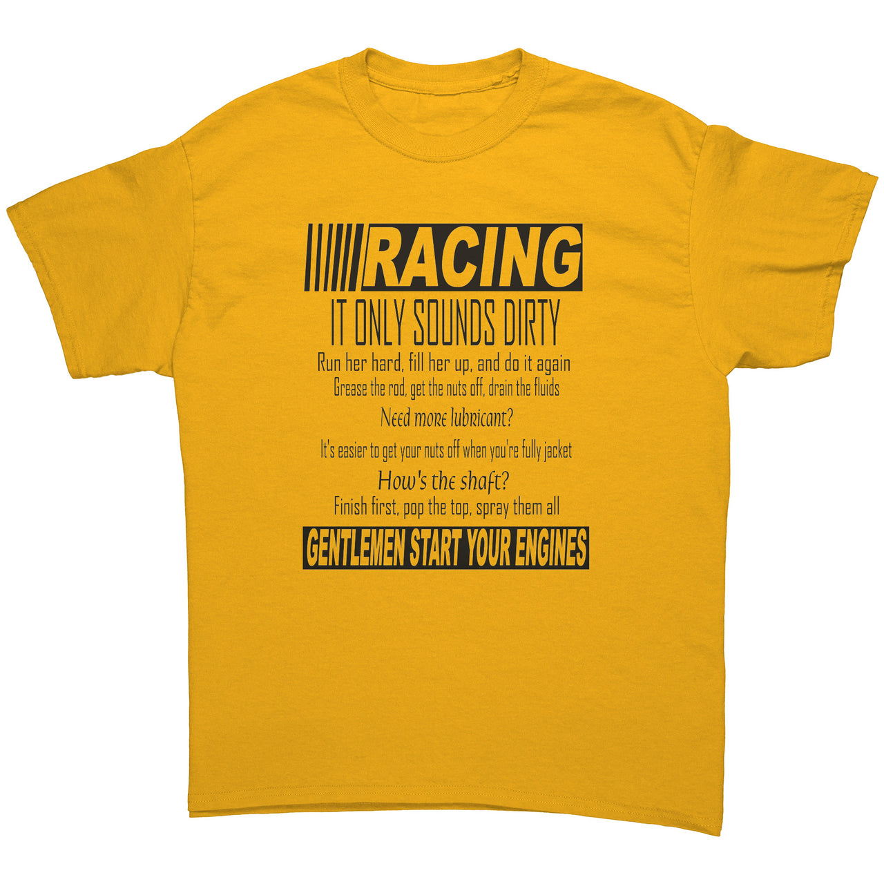 Racing It only sounds dirty Men's T-Shirts