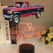 Custom 3D Led Lamp With Your Car Photo Or Truck/Motorcycle/Logo