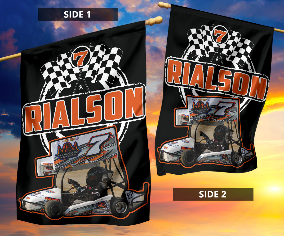 Custom Rialson Flag Orange
