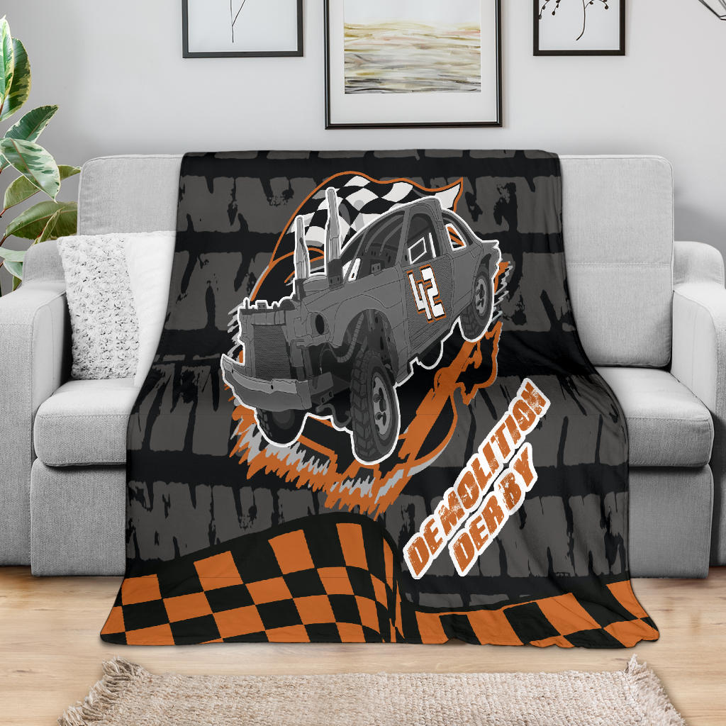Custom demolition derby blanket N42