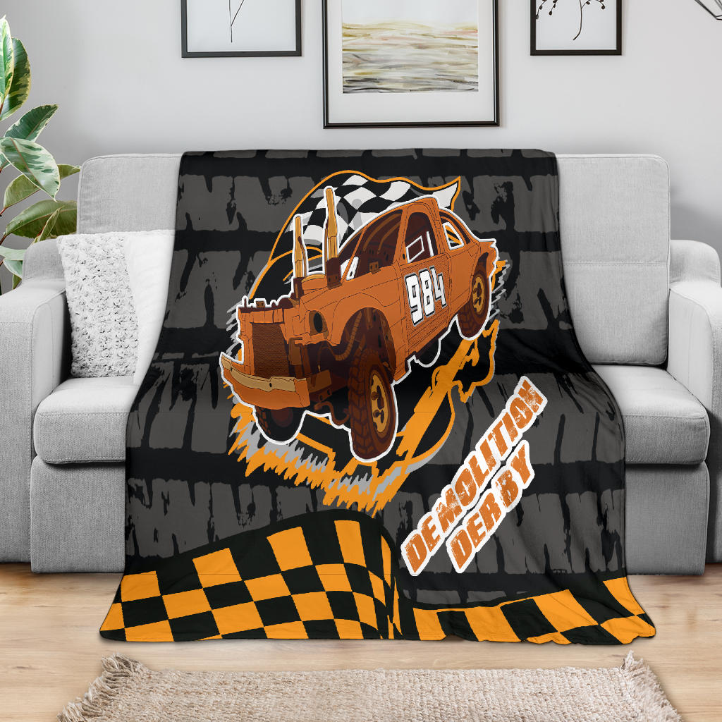 Custom demolition derby blanket N984