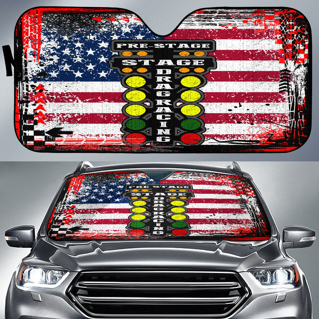 Drag Racing USA Windshield Sun Shade