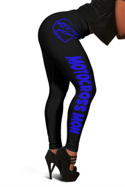 Motocross Mom Heart Leggings